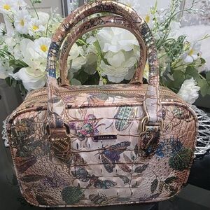 Brahmin MARA HILL GARDEN MELBOURNE Floral Crossbody Bag